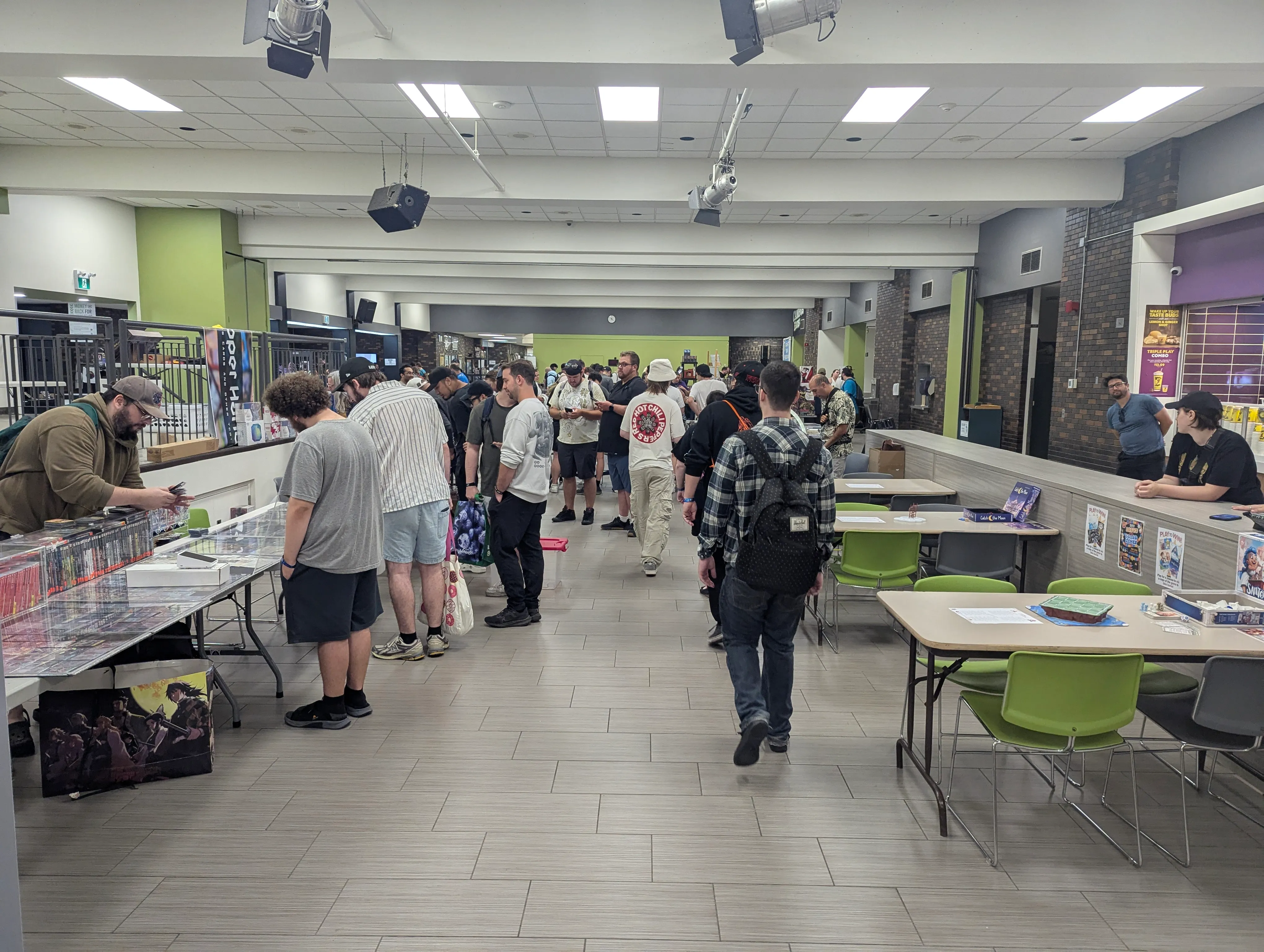Attendees exploring the vendor hall