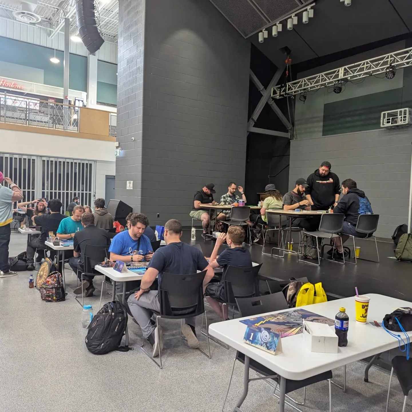 The Summoning Convention 2025 -gaming near the stage