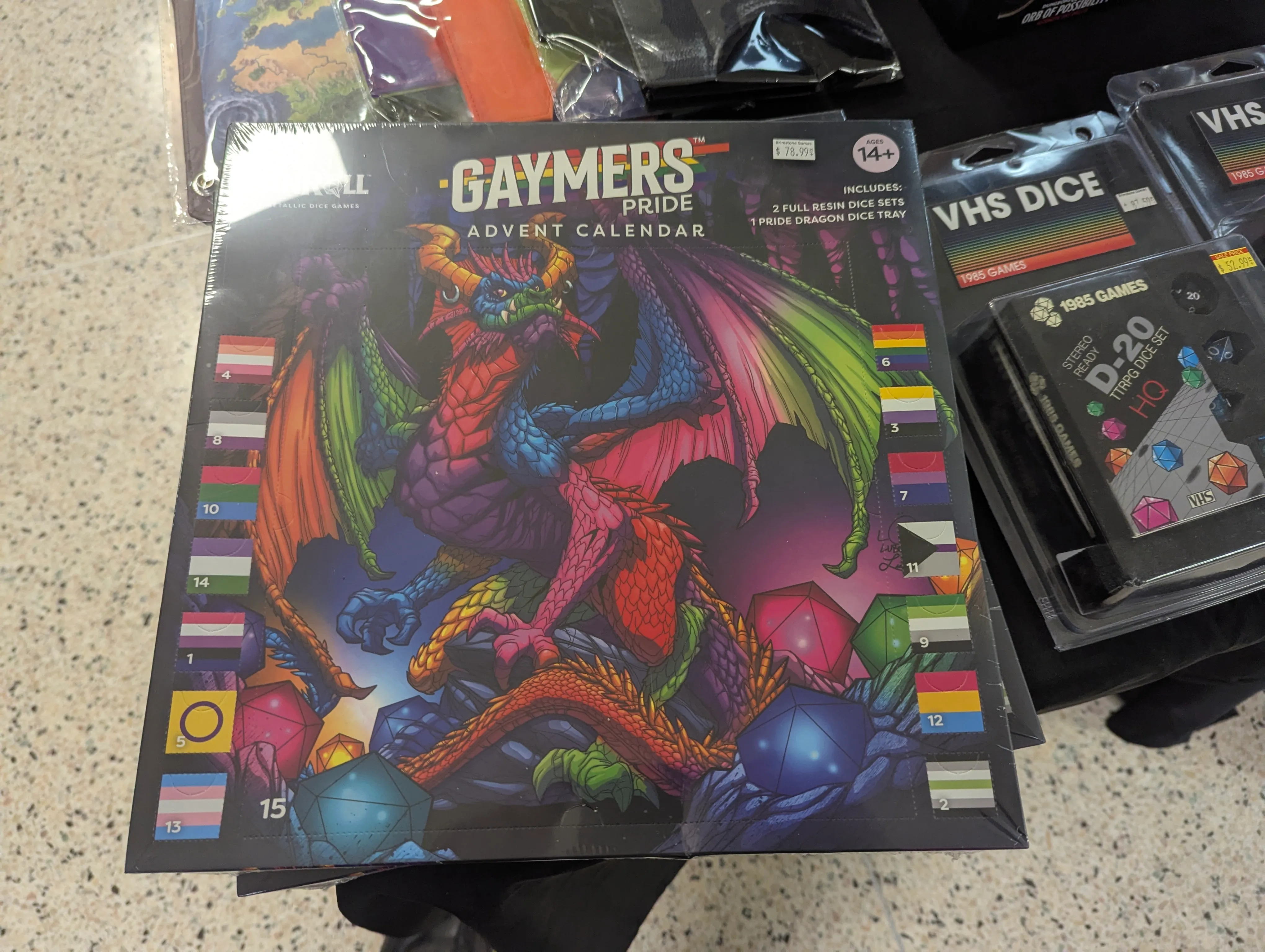 The Summoning Convention 2025 -gaymers advent calendar and dice