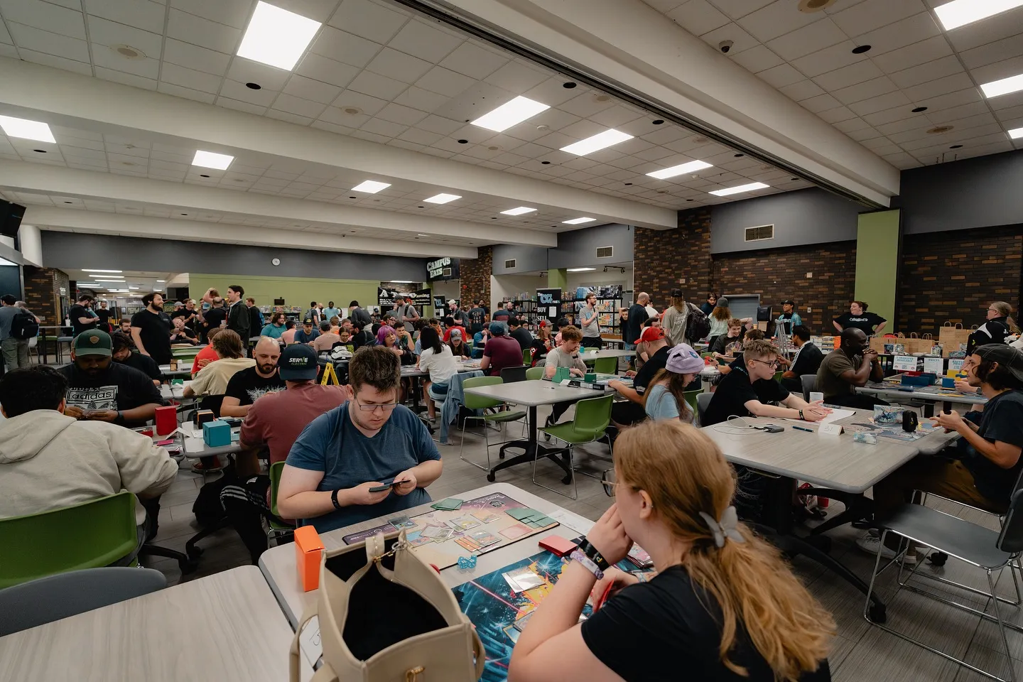 Packed tabletop gaming tables