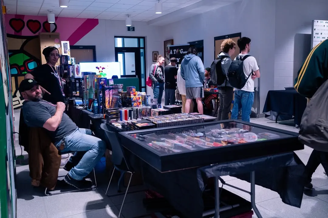 The Summoning Convention 2025 -vendor booth in the hallway