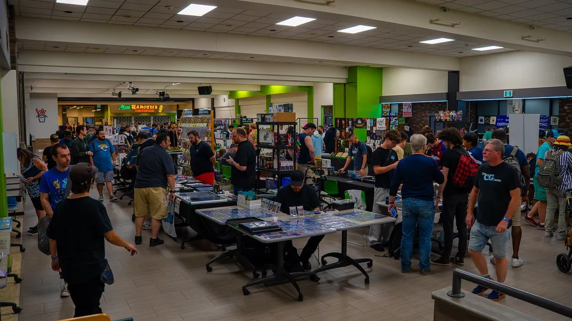 Busy vendor floor at The Summoning 2025